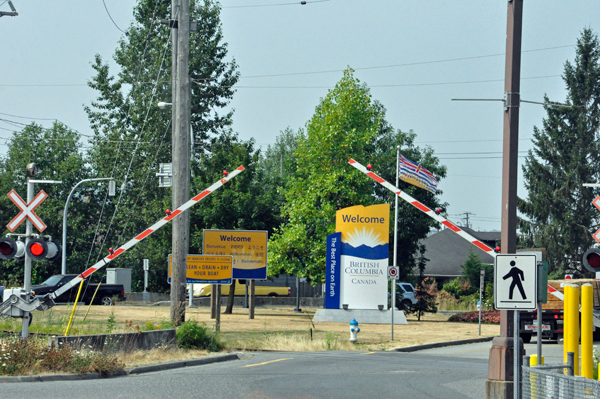entering British Columbia at Abbotsford